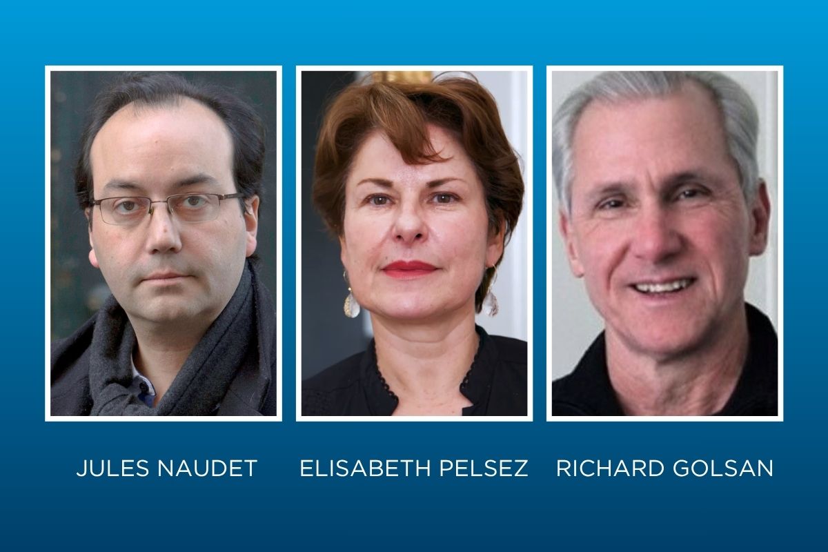 photographie de Jules Naudet, Elisabeth Pelsez, Richard Golsan