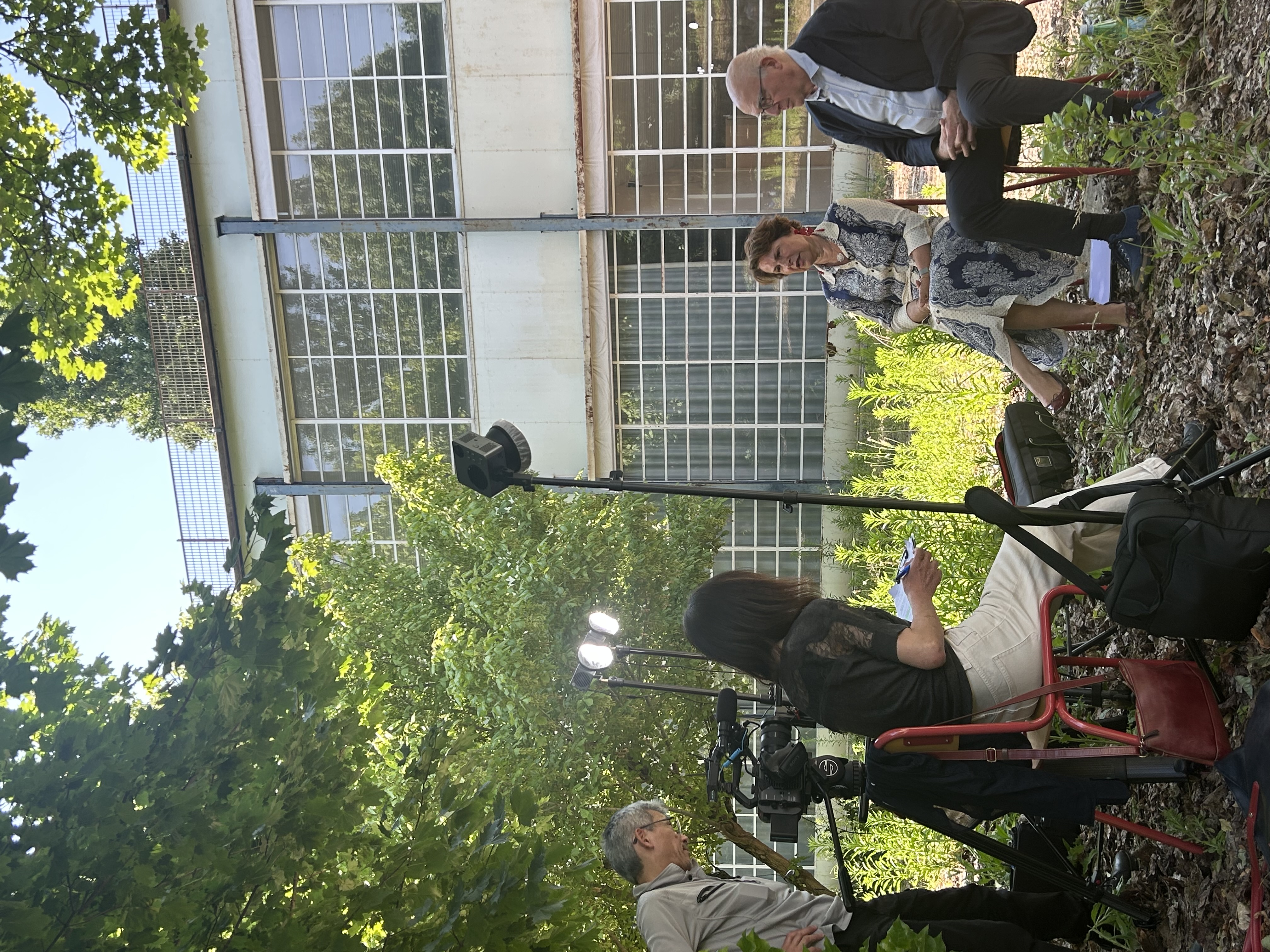 photographie d'Henry Rousso et d'Elisabeth Pelsez à Suresnes