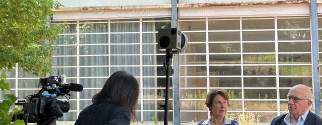 photographie du tournage par la chaine NHK