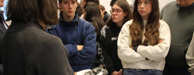 Groupe de lycéens de Madrid au MMT